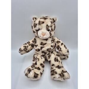 Build A Bear BAB Sparkly Snow Leopard Bear Plush Stuffed Animal Retired